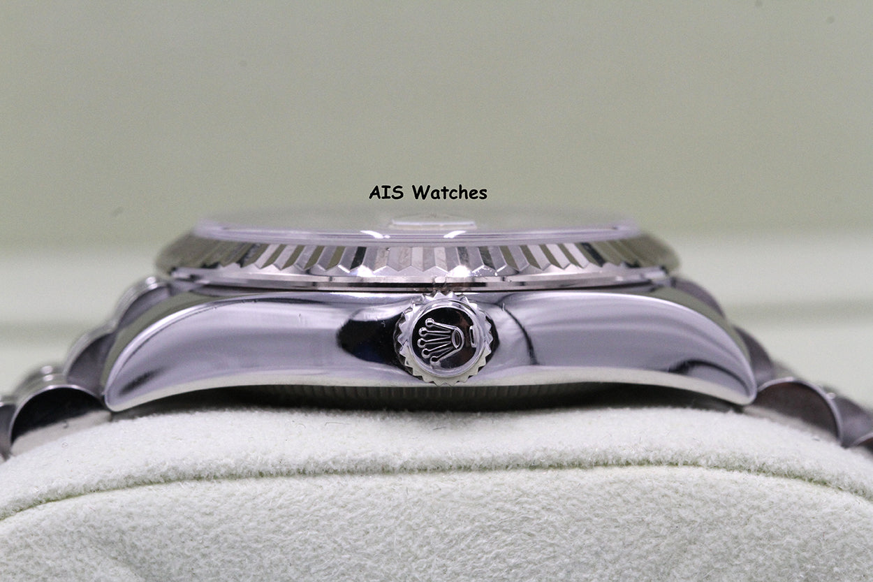 Rolex Ladies DateJust 178274 White Roman Dial 31MM Jubilee B&P