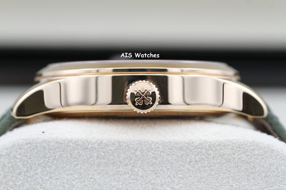 Patek Philippe 5524R Calatrava Pilot Travel Time Rose Gold Brown Dial 42MM Box & Paper