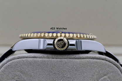 Rolex Submariner 18K YG/SS 116613LB SunBurst Blue Dial Ceramic 40MM 2018 B&P