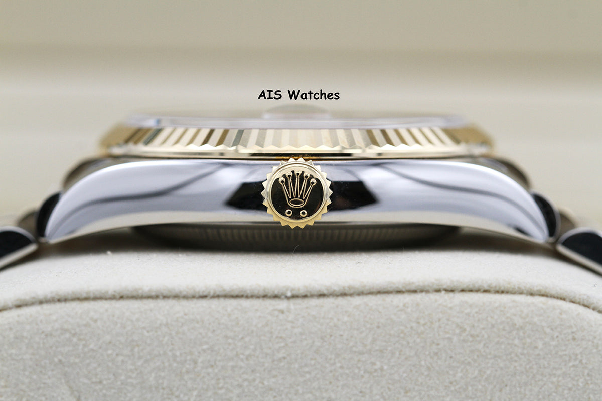BNIB Rolex 126233 DateJust 36MM 18K YG/SS Champagne Diamond Dial Jubilee Bracelet B&P