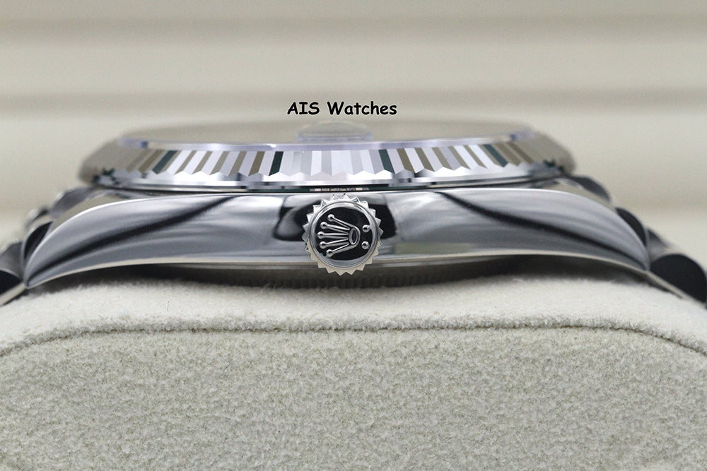 BNIB Rolex 228239 DayDate 40MM DD40 White Gold Blue Roman Dial