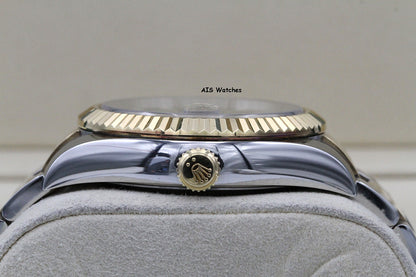 Rolex 326933 Sky-Dweller 18K Yellow Gold / SS Oyster Black Dial BP