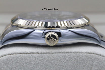 Rolex 326933 Sky-Dweller 18K Yellow Gold / Stainless Steel Black Dial B&P