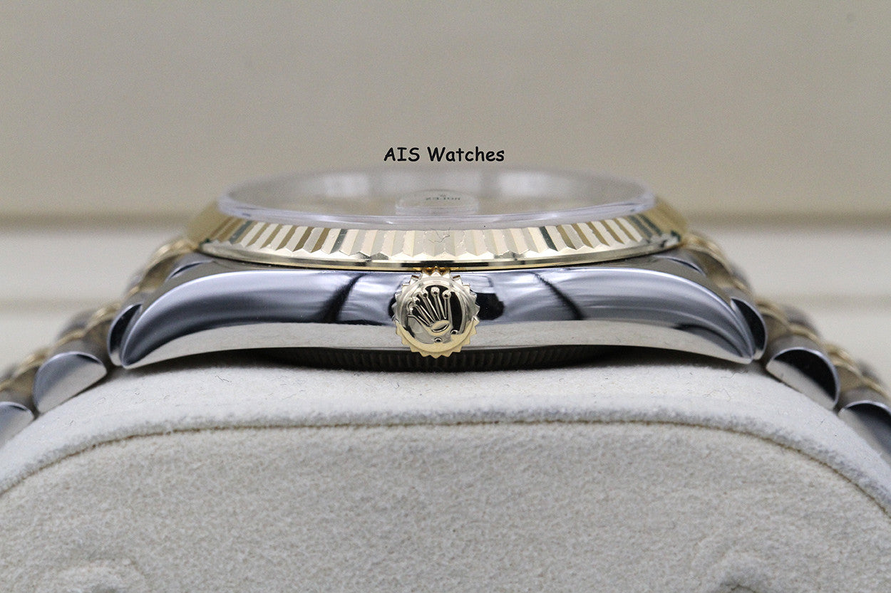 Rolex 126233 DateJust 36MM 18K YG/SS Champagne Stick Dial Jubilee Bracelet B&P