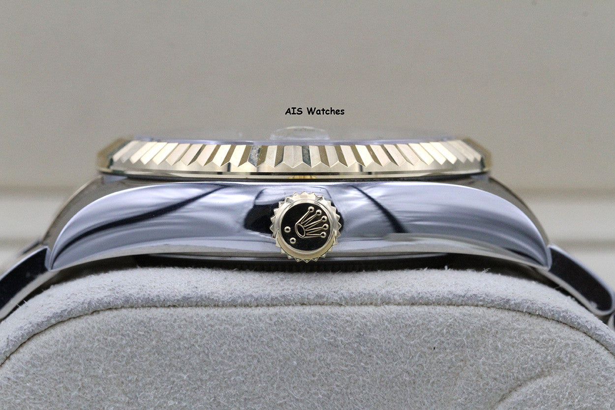 Rolex 326933 Sky-Dweller 18K Yellow Gold / SS Oyster White Dial BP