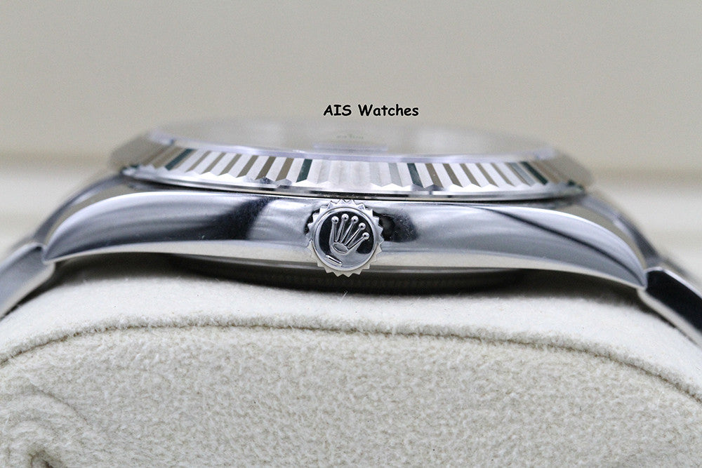 BNIB Rolex Datejust 41MM 126334 Wimbledon Slate Roman Dial Oyster Box & Papers