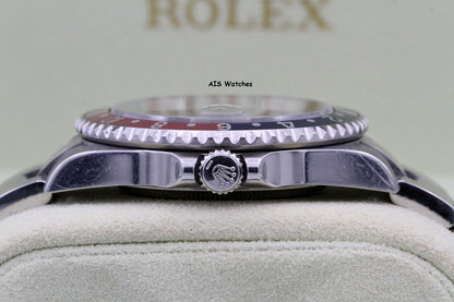 Rolex GMT Master II 16710 3186 Z Serial Pepsi / Black Insert Box & Papers