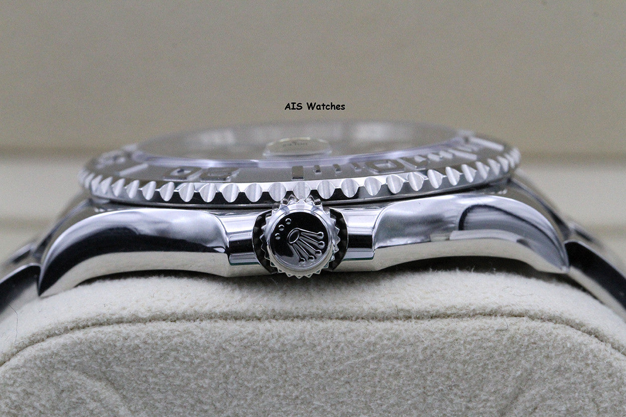 Rolex YachtMaster 116622 Dark Rhodium Dial Platinum Bezel 2018 Box & Papers