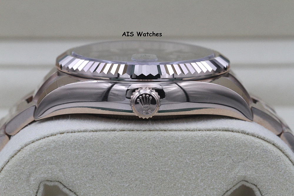 Rolex 326935 Sky-Dweller 18K Rose Gold Rhodium Dial Box & Papers