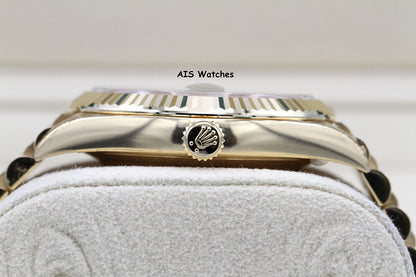 BNIB Rolex 228238 DayDate 40MM DD40 Yellow Gold Green Roman Dial B&P
