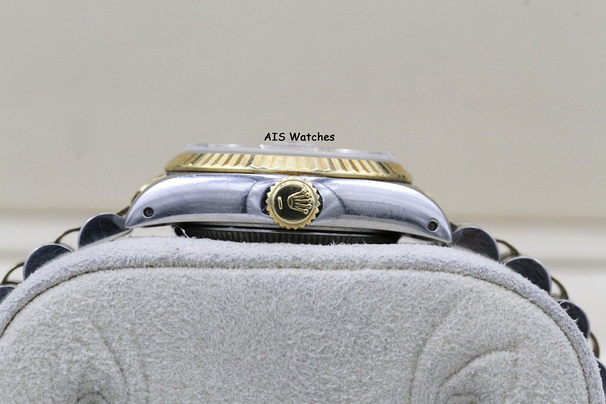 Rolex Ladies Two-Tone DateJust 69173 White Computer Dial 26MM R Serial - 1988 with Papers