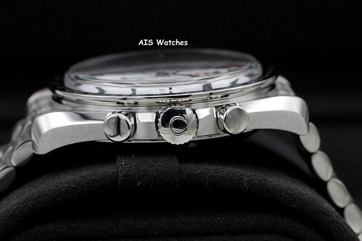 BNIB Omega SpeedMaster 3861 MoonWatch 310.30.42.50.04.001 White Dial Sapphire BP