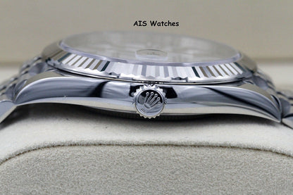 BNIB Rolex Datejust 41MM 126334 White Stick Dial Jubilee Box & Paper