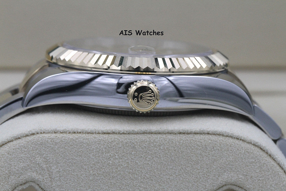 Rolex 326933 Sky-Dweller 18K Yellow Gold / SS Oyster Champagne Dial B&P