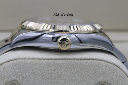Rolex 326933 Sky-Dweller 18K Yellow Gold / SS Oyster Champagne Dial B&P