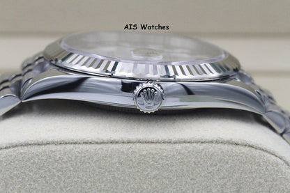 BNIB Rolex Datejust 41MM 126334 White Roman Dial Jubilee Box & Papers