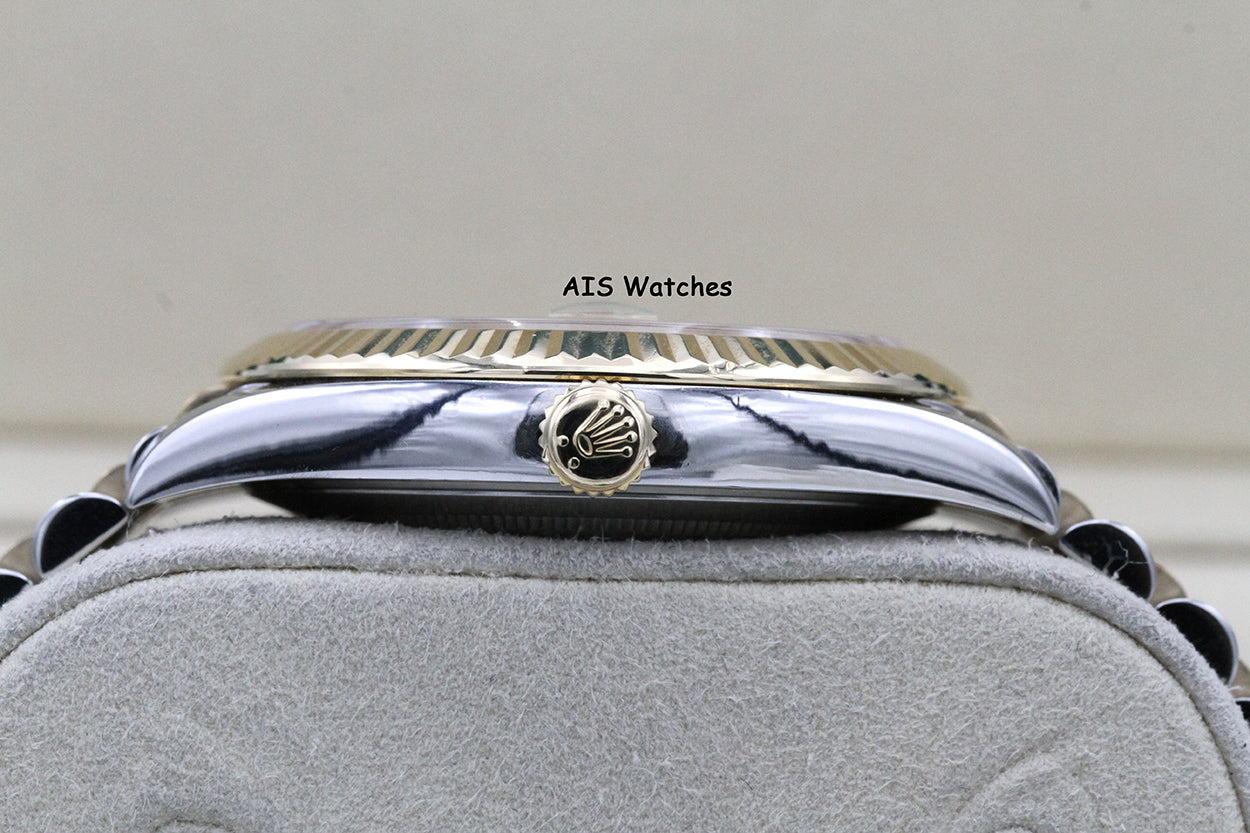 Rolex 126333 DateJust 41MM 18K YG/SS Champagne Stick Dial Jubilee Bracelet B&P