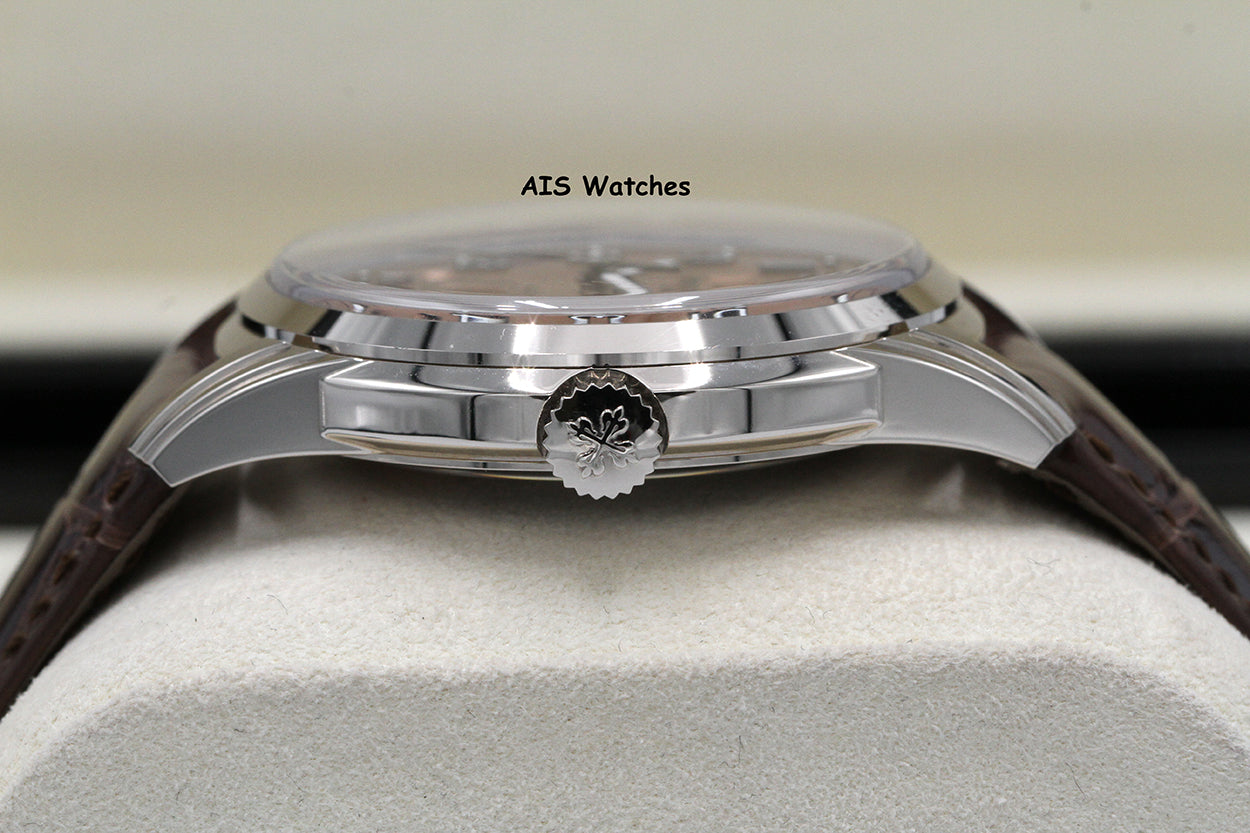 Patek Philippe Perpetual Calendar 5320G White Gold Rose Dial Box & Papers