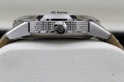 BNIB Patek Philippe Calatrava Annual Calendar Travel Time 5326G 18K White Gold Charcoal Dial Box & Papers