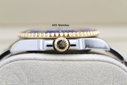 Rolex Submariner 18K YG/SS 116613LB SunBurst Blue Dial Ceramic 40MM 2020 B&P