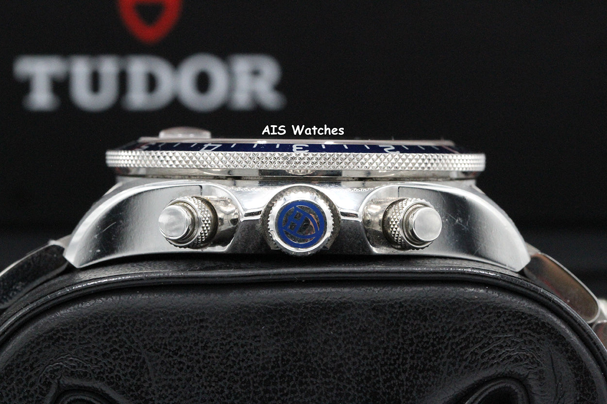 Tudor 70330B Heritage Chrono Blue Stainless Steel 42MM Box & Papers