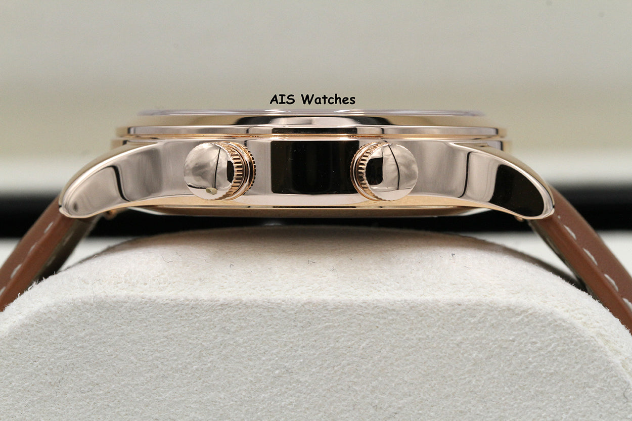 Patek Philippe 5524R Calatrava Pilot Travel Time Rose Gold Brown Dial 42MM Box & Paper