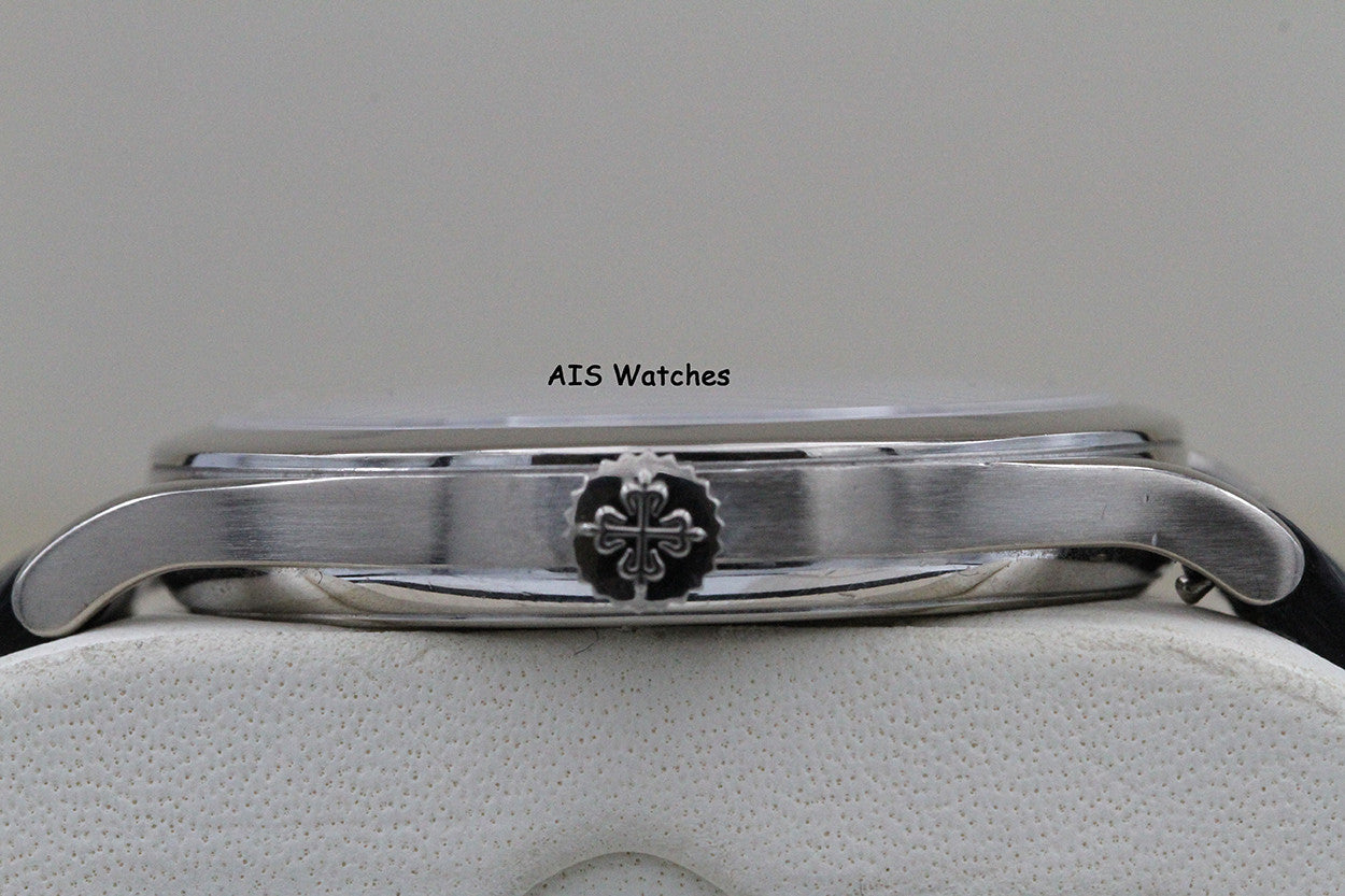 Patek Philippe 5296G Calatrava Scientific White Gold Silver Sector Dial