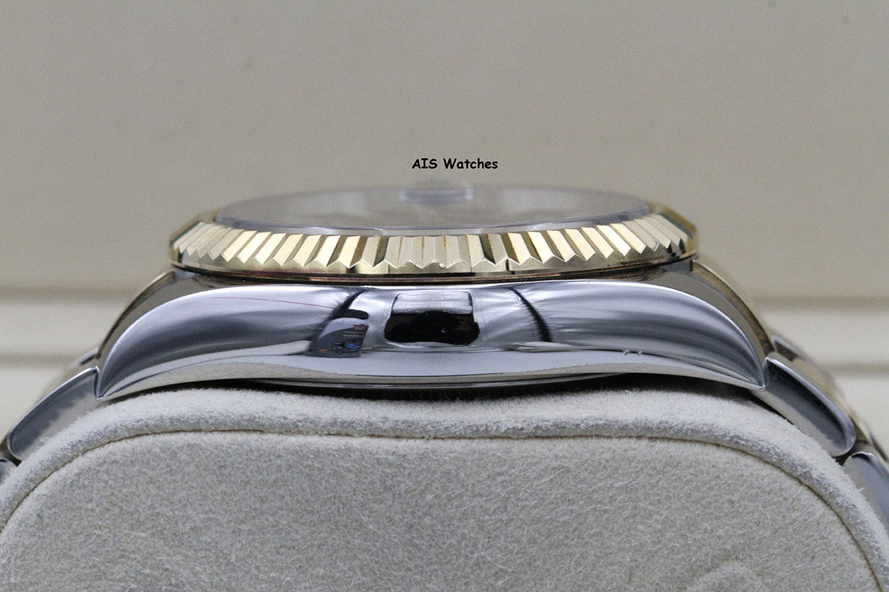 Rolex 326933 Sky-Dweller 18K Yellow Gold / SS Oyster Black Dial BP