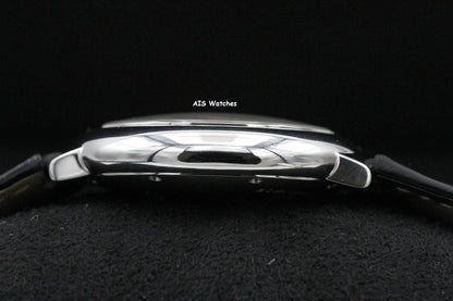 Cartier Ballon Bleu W6920085 SS 33MM Leather Strap Silver Dial Box & Papers