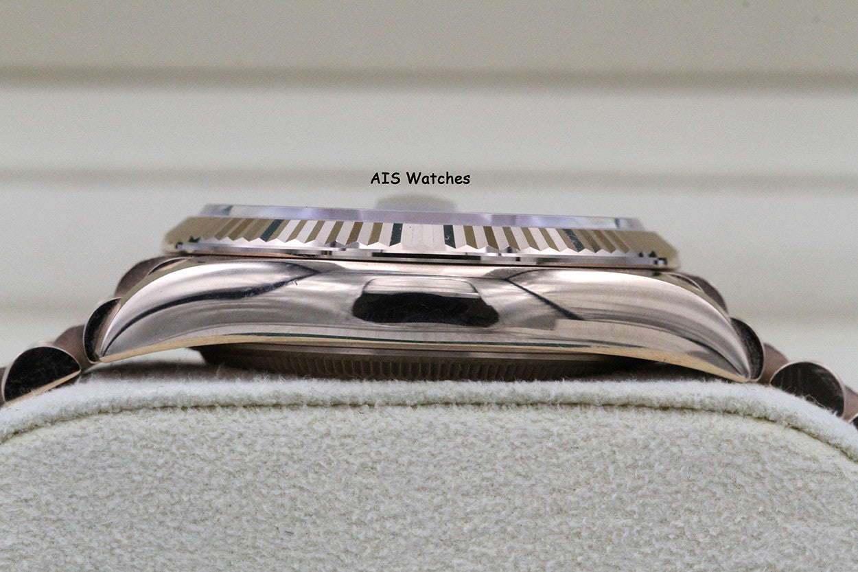 Rolex 128235 DayDate 36MM DD36 EverRose Gold Brown Ombré-Diamond Dial Box & Paper