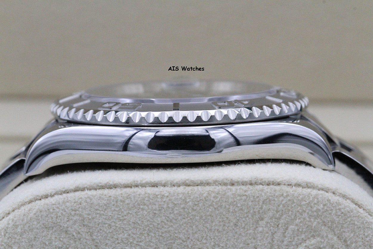 Rolex YachtMaster 116622 Dark Rhodium Dial Platinum Bezel 2018 Box & Papers