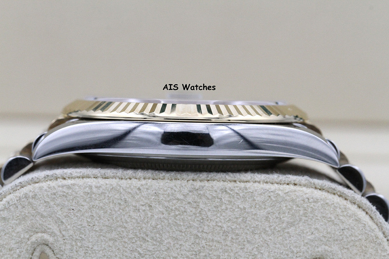 Rolex 126333 DateJust 41MM 18K YG/SS Slate Roman / Wimbeldon Dial Jubilee Bracelet B&P