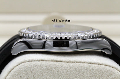 BNIB Rolex Yachtmaster 226679TBR Baguette Diamonds White Gold OysterFlex 42MM