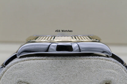 Rolex 116333 DateJust II 18K YG/SS Slate Roman Wimbledon Dial Oyster Box & Papers