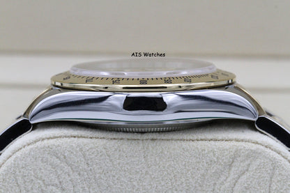 Rolex Daytona 116523 18K YG / SS Panda Arabic Racing Dial Box & Papers