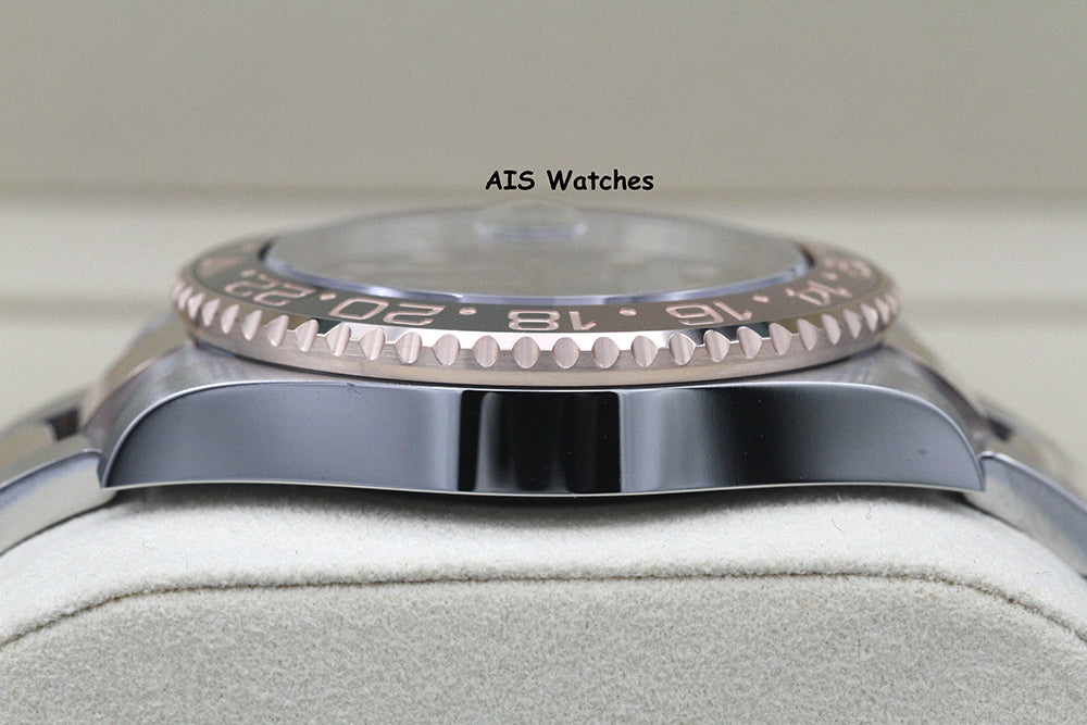 BNIB Rolex 126711 CHNR GMT Master II 18K Rose Gold / SS RootBeer Ceramic B&P