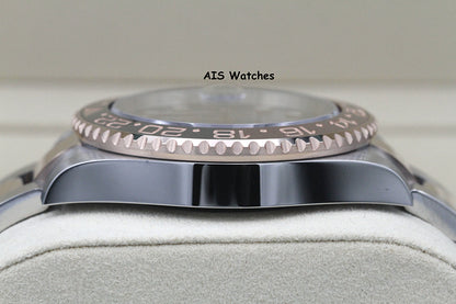 BNIB Rolex 126711 CHNR GMT Master II 18K Rose Gold / SS RootBeer Ceramic B&P