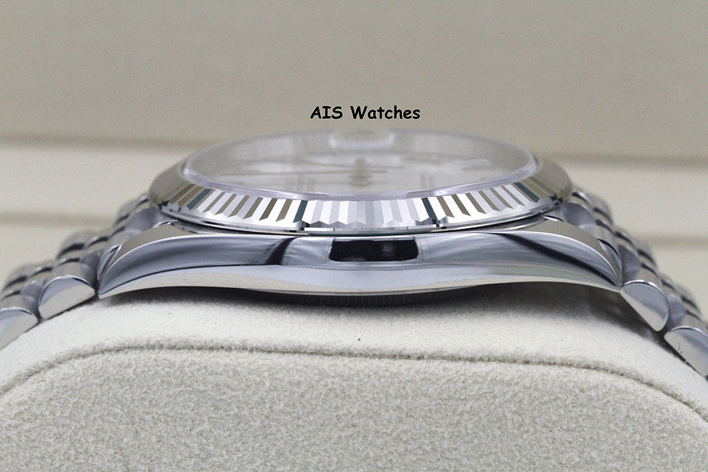 BNIB Rolex Datejust 41MM 126334 White Roman Dial Jubilee Box & Papers