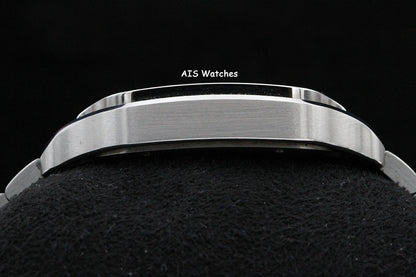 Cartier Santos De Cartier Large Steel WSSA0076 Dual Time GMT Grey Dial Box & Papers