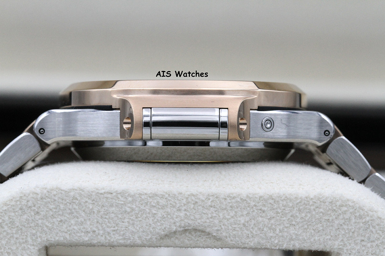 Patek Philippe Nautilus 5980/1AR Chronograph 18K Rose Gold / Stainless Steel Blue Dial Box & Papers