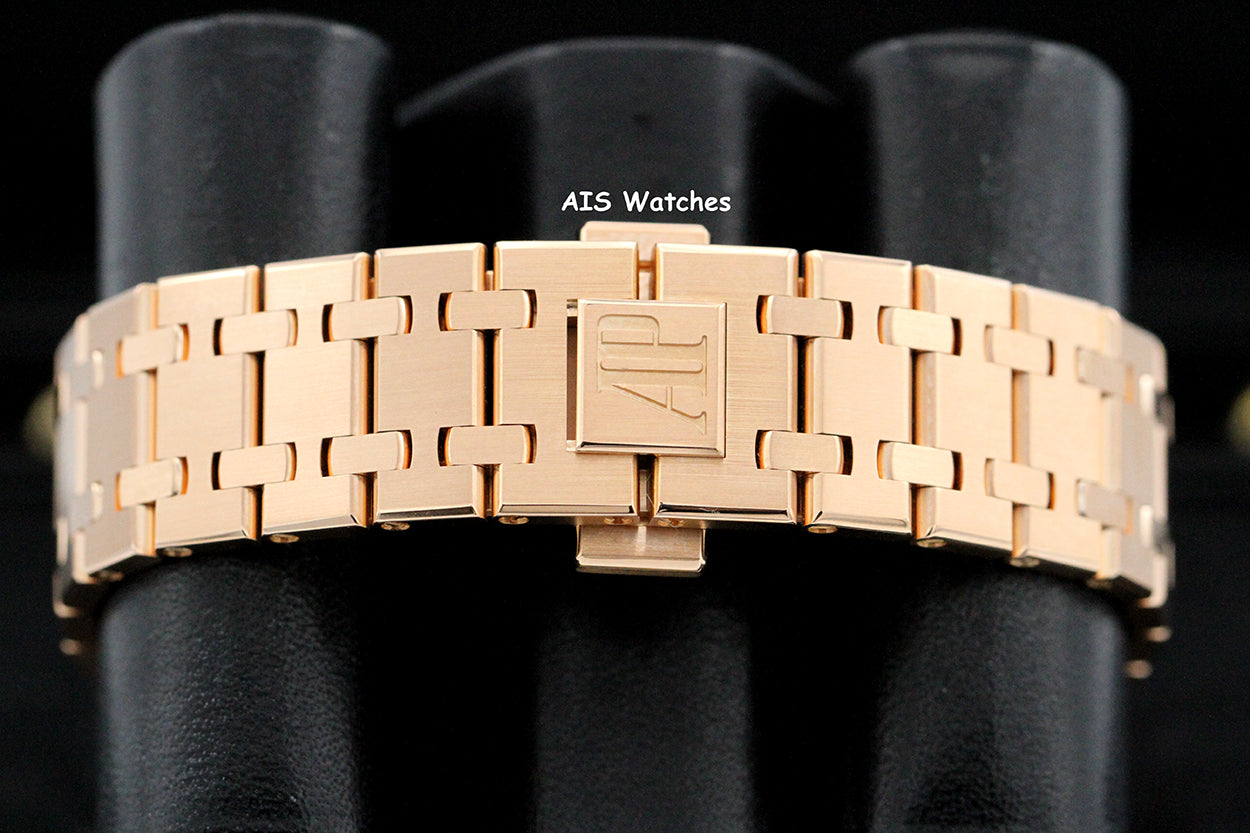 Audemars Piguet 26315OR Royal Oak Chronograph Pink Gold Silver Dial 38MM Box & Papers