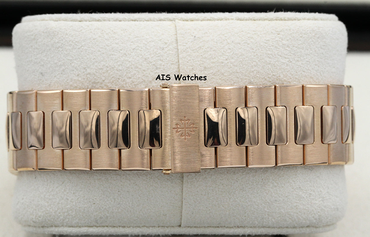 Patek Philippe Nautilus 5980/1R Chronograph 18K Rose Gold Black Dial Box & Papers