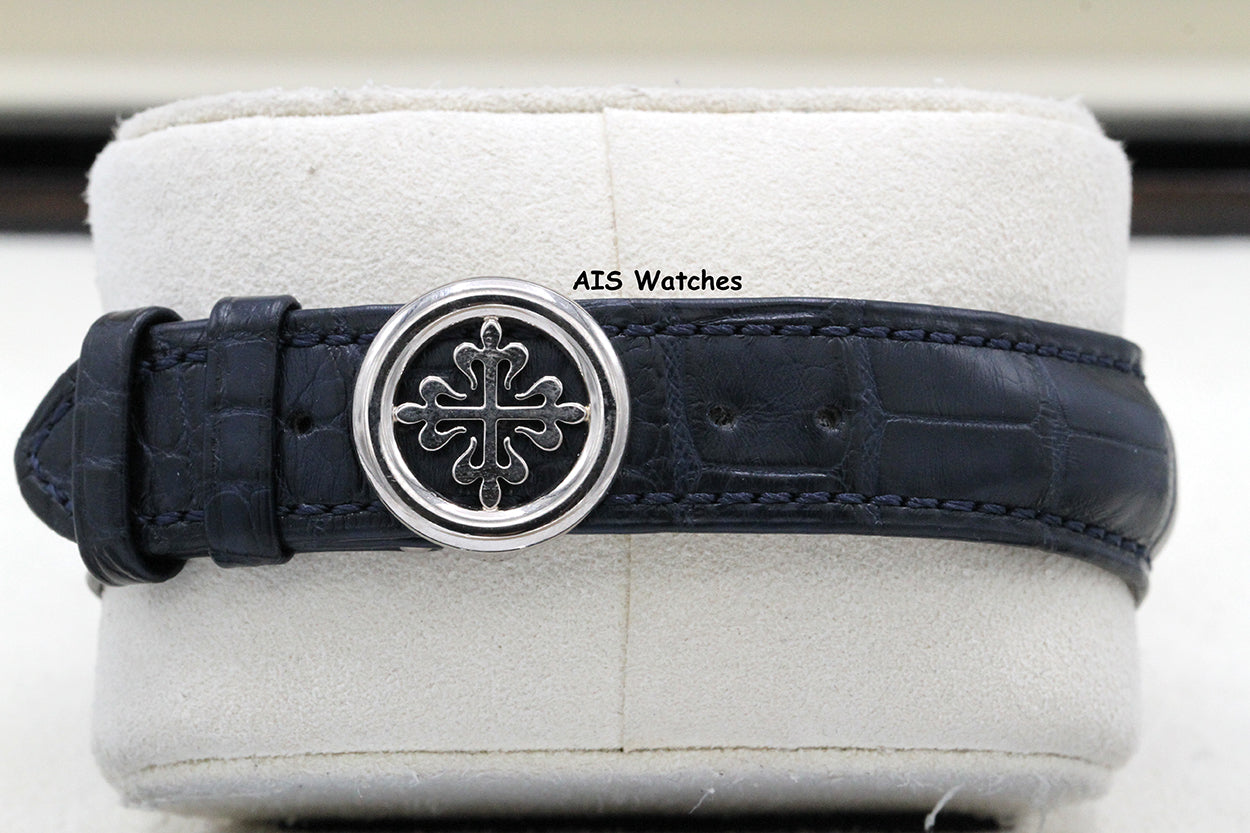 Patek Philippe 5930G World Time Chronograph White Gold Blue Dial Box & Paper