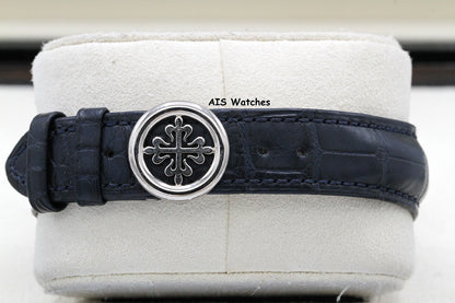 Patek Philippe 5930G World Time Chronograph White Gold Blue Dial Box & Paper