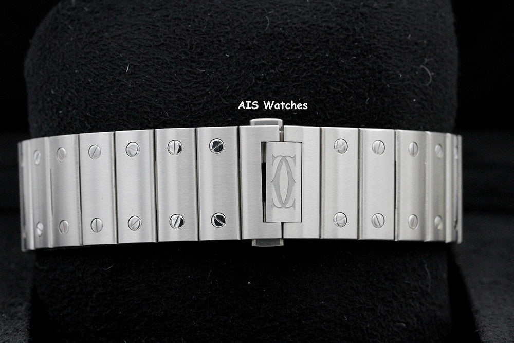 BNIB Cartier Santos De Cartier Large Steel WSSA0018 White Dial 39.8MM B&P
