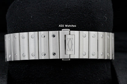BNIB Cartier Santos De Cartier Large Steel WSSA0018 White Dial 39.8MM B&P