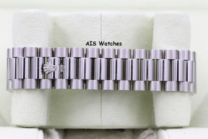 Rolex 218206 Platinum DayDate II 41MM DD2 Glacier Ice Blue Diamond Dial Box & Paper