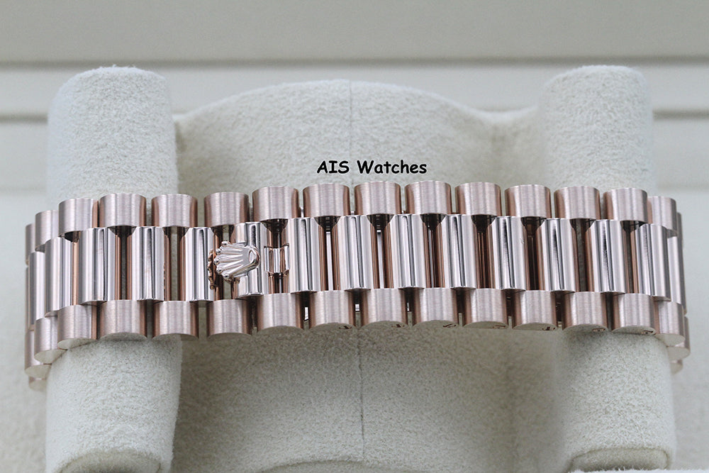 BNIB Rolex 228235 DayDate 40MM DD40 Rose Gold Olive Green Roman Dial B&P