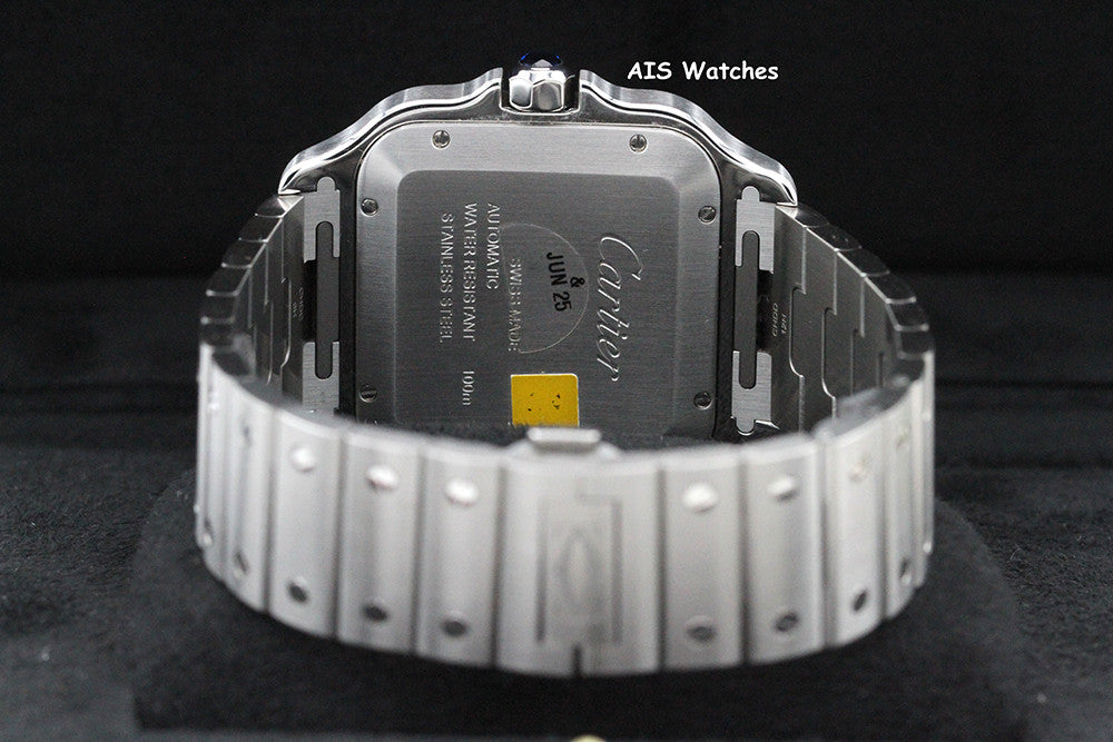 BNIB Cartier Santos De Cartier Large Steel WSSA0062 Green Dial 39.8MM B&P