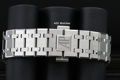 BNIB Audemars Piguet 15550ST Royal Oak Ice Blue Dial 37MM Box & Papers